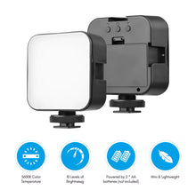 Cargar imagen en el visor de la galería, Kit estabilizador de soporte de Vlog de mano Universal para fotografía y Video, luz LED, micrófono, obturador remoto, cámara de teléfono, grabación de Video AY-49U MOD BBG-60368
