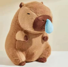 Cargar imagen en el visor de la galería, Mochila Capybara Simple de animales de dibujos animados, bolso de muñeca estirable, bolsa de hombro con moco estirable MOD 9926
