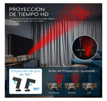 Cargar imagen en el visor de la galería, Reloj Despertador Digital Proyección Con Radio Y Proyector MOD DS-3718LW

