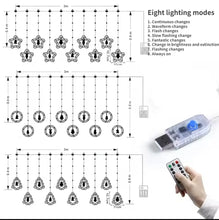 Cargar imagen en el visor de la galería, juegos de luces de cortina de Navidad, bonitas luces Led de decoración para árbol de Navidad,  MOD HY06
