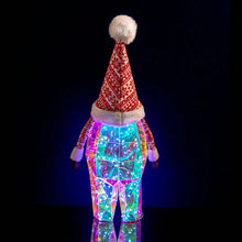 Cargar imagen en el visor de la galería, Santa de felpa con 200 luces LED preiluminadad de RGB de 54 cm con USB MOD SD1163
