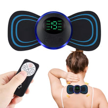 Cargar imagen en el visor de la galería, Masajeador de cuello colgante, masajeador eléctrico recargable de columna Cervical, Mini masaje de pulso para hombro y cervicales, compresa caliente con calor MOD ZE- 0926
