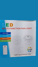 Cargar imagen en el visor de la galería, Ventilador de techo de 30W con luces integradas, iluminación de techo remota E27, dormitorio, sala de estar, interruptor de Control, lámpara para el hogar MOD ZE-2140 25699981
