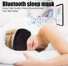 Cargar imagen en el visor de la galería, Auriculares inalámbricos Bluetooth para dormir, escucha deportiva, máscara para ojos, diadema, suave, elástico, cómodo, duradero, para dormir MOD BBG-60386
