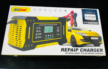 Cargar imagen en el visor de la galería, Arrancador y cargador de batería de coche inteligente unidad de carga de batería de coche y motocicleta batería de plomo-ácido de 6 a 12VMOD Q-DP9921

