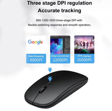 Cargar imagen en el visor de la galería, Ratón inalámbrico para juegos, 2,4G, compatible con Bluetooth, 1600DPI, silencioso, ergonómico, para PC, portátil DE PILAS MOD G139
