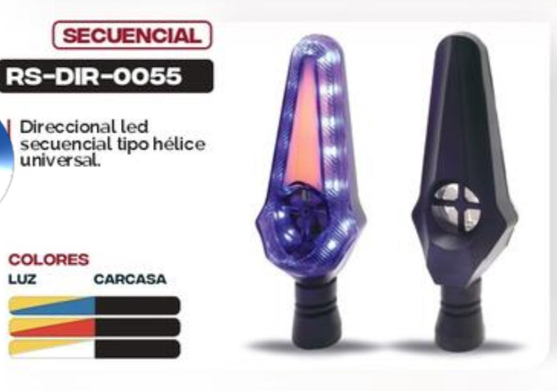 Direccionales de led universales secuenciales MOD RS-DIR-0055