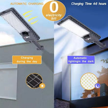 Cargar imagen en el visor de la galería, Luz Solar superbrillante mejorada para jardín, lámpara Solar para exteriores, Sensor de movimiento, focos de calle de alta potencia, iluminación para exteriores 600 W. MOD ZE-2161
