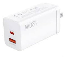 Cargar imagen en el visor de la galería, Cargador turbo de 120 w de mitrada tipo C y usb carga TURBO
