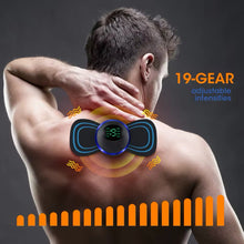 Cargar imagen en el visor de la galería, Masajeador de cuello colgante, masajeador eléctrico recargable de columna Cervical, Mini masaje de pulso para hombro y cervicales, compresa caliente con calor MOD ZE- 0926
