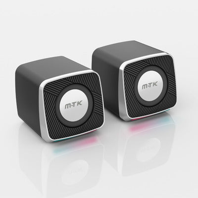 Altavoces para PC de alta calidad y fidelidad con luz RGB MOD Q-YX25