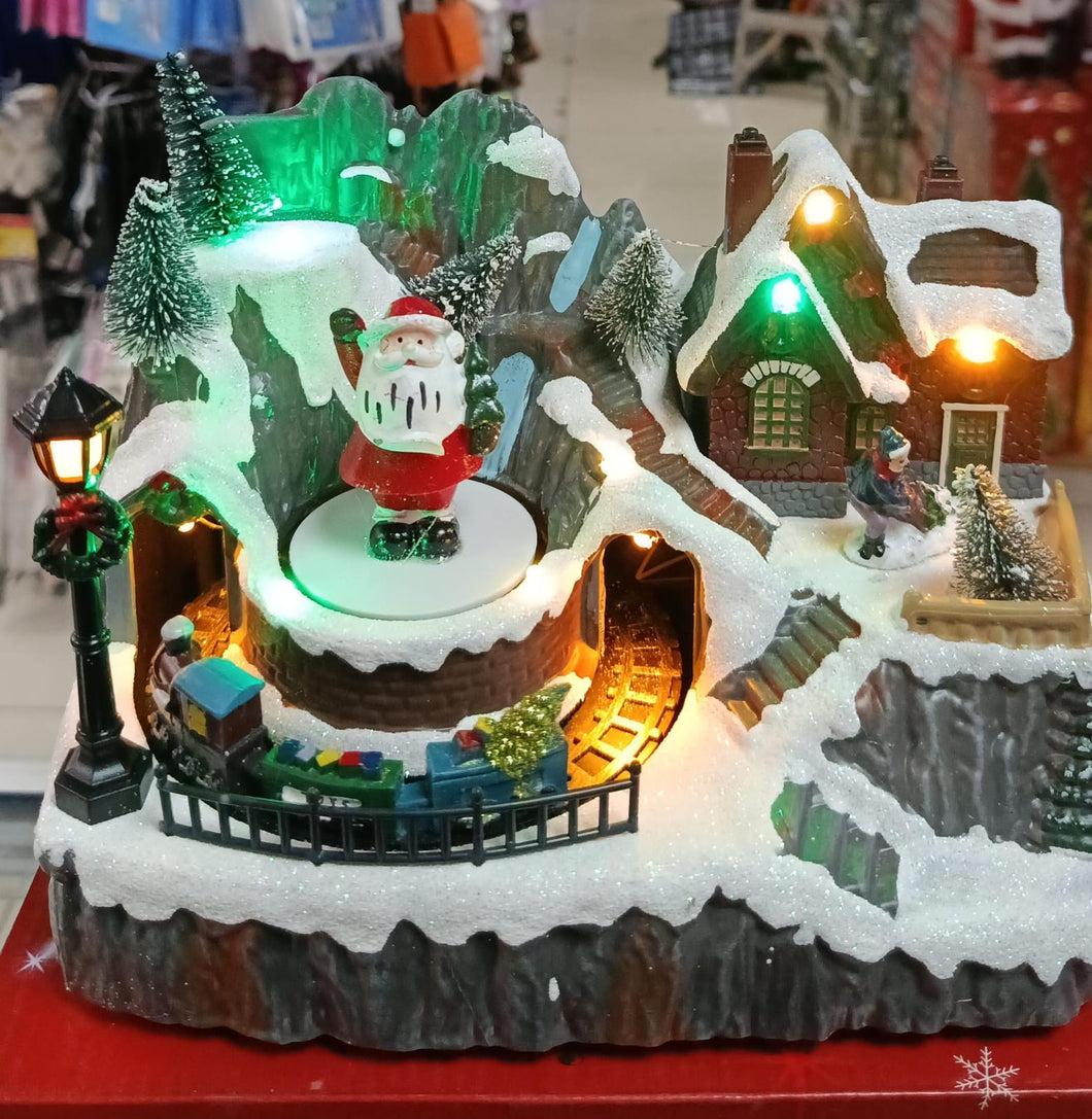 Villa navideña luz y sonido MOD L1128ABCD