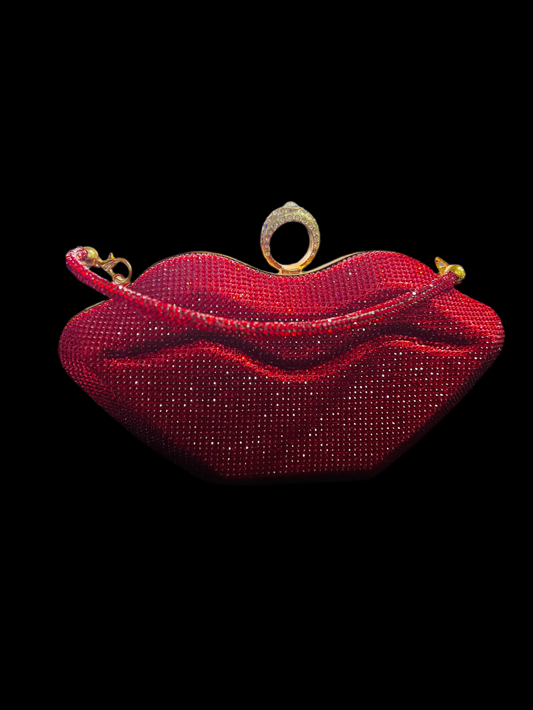 Bolsa de noche de cristal en forma de BESO MOD 62833
