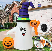 Cargar imagen en el visor de la galería, Fantasma Inflable De Halloween De 1,5 M Con Calabaza Inflable MOD 96900
