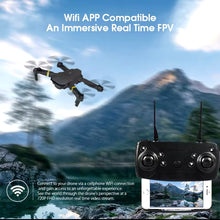 Cargar imagen en el visor de la galería, Dron E58 con cámara aérea de 360 grados, cuadricóptero pequeño HD con Wifi, brazo plegable de 4 ejes, transmisión de imagen en tiempo Real, altura fija
