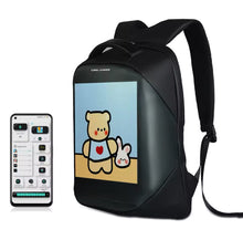 Cargar imagen en el visor de la galería, Mochila con led Pantalla LED 3,0 impermeable, Versión Bluetooth, pantalla LED inteligente, publicidad dinámica, mochila, Control de teléfono móvi MOD T-3
