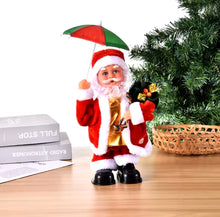 Cargar imagen en el visor de la galería, Santa claus 28cm con paraguas, muñeco, regalo ornamental Navidad para decoración sofá y pared MOD HS1281
