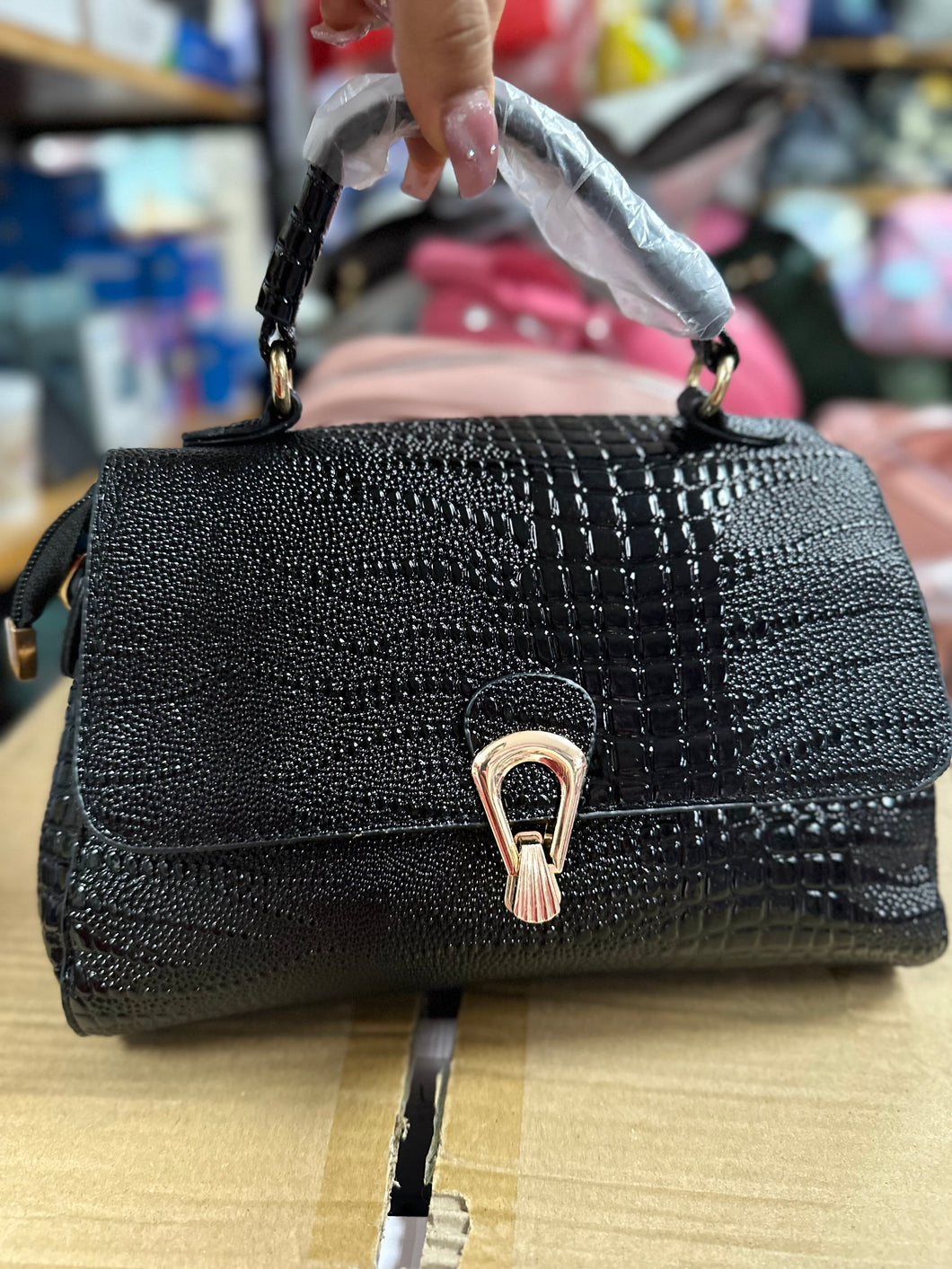 Bolsa de dama tipo cocodrilo MOD AHA8029-1