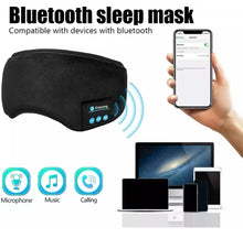 Cargar imagen en el visor de la galería, Auriculares inalámbricos Bluetooth para dormir, escucha deportiva, máscara para ojos, diadema, suave, elástico, cómodo, duradero, para dormir MOD BBG-60386
