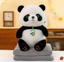 Cargar imagen en el visor de la galería, Almohada grande peluche oso panda MOD K-8 medida de frazada 1.00 x 1.80 medida de peluche 45
