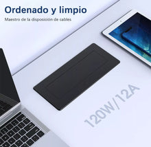Cargar imagen en el visor de la galería, Enchufe Escritorio Embebido Placa Multi Contactos 3 Y 2 Usb MOD 2024135933
