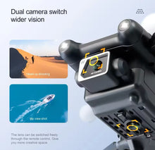 Cargar imagen en el visor de la galería, S96 WiFi FPV 4K HD Cámara Dual evitación de obstáculos posicionamiento de flujo óptico plegable almacenamiento integrado RC Drone Quadcopter RTF MOD TOY919
