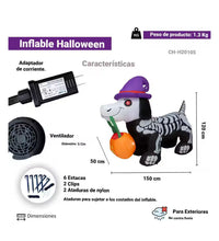 Cargar imagen en el visor de la galería, Inflable de mascota de perro para entrada de dulcero para hallowen MOD 325
