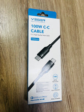 Cargar imagen en el visor de la galería, Cargador cable tipo C entrada C carga rápida calidad VEGER 100W C-C MOD CC-02
