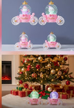 Cargar imagen en el visor de la galería, Carruaje adorno navideño esfera de luz musical MOD CX45-M54. CX65-M54
