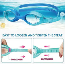 Cargar imagen en el visor de la galería, Gafas de natación impermeables para niños, lentes de colores profesionales, antiniebla, UV, accesorios de natación MOD F2412
