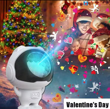Cargar imagen en el visor de la galería, Lámpara de proyector de astronauta, lámpara de noche de ondulación de agua, proyector enchufable USB para Helloween, decoración navideña, regalos para niños y amigos
