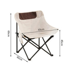 Cargar imagen en el visor de la galería, Silla de Camping portátil, taburete compacto ultraligero con soporte trasero, pies antihundimiento para actividades al aire libre, Playa plegable MOD ZE-2363
