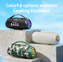 Cargar imagen en el visor de la galería, Bocina de 50w luz led altavoz 50W Boombox altavoces bluetooth de alta potencia portátil inalámbrico colorido Subwoofer columna potente caja de sonido de cine en casa MOD TN-418
