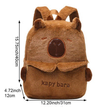 Cargar imagen en el visor de la galería, Mochila de peluche felpa Capybara MOD 1217
