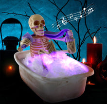 Cargar imagen en el visor de la galería, Skeleton en tina musical y movimiento para decoración HALLOWEN MOD SH-24004
