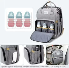 Cargar imagen en el visor de la galería, Bolsas de pañales para mamá, cama de bebé, mochilas para botellas de leche y pañales de gran capacidad con cambiador, prácticas bolsas de lactancia para bebés MOISES MOD YOU ARE MYSUNSHINE
