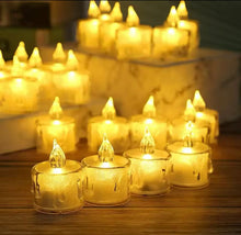 Cargar imagen en el visor de la galería, Vela de simulación LED sin humo, hermosa vela electrónica, iluminación nocturna, cera de té brillante festiva para fiesta MOD ZE-1448
