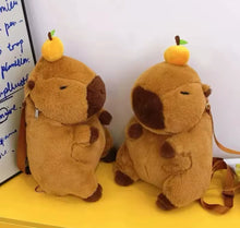 Cargar imagen en el visor de la galería, Capybara-mochila de peluche Kawaii para niños MOD 6613
