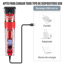 Cargar imagen en el visor de la galería, Maquina Cortador Pelo Perro Rasuradora Silencio Inalámbrica profesional kit de corte de pelo para tu mascota MOD Q-LF880
