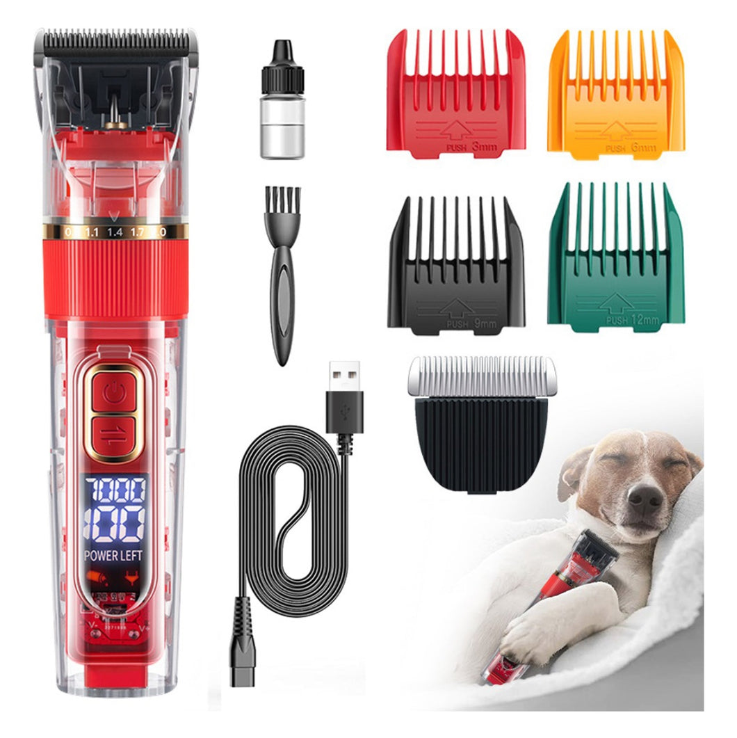 Maquina Cortador Pelo Perro Rasuradora Silencio Inalámbrica profesional kit de corte de pelo para tu mascota MOD Q-LF880