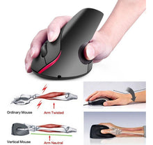 Cargar imagen en el visor de la galería, Ratón Vertical Inalámbrico Ergonómico De 2,4g, Ratón MOD ZE-3007
