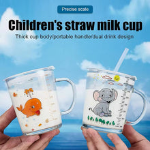 Cargar imagen en el visor de la galería, vaso de vidrio de dibujos animados, vasos para niños, 400ml
