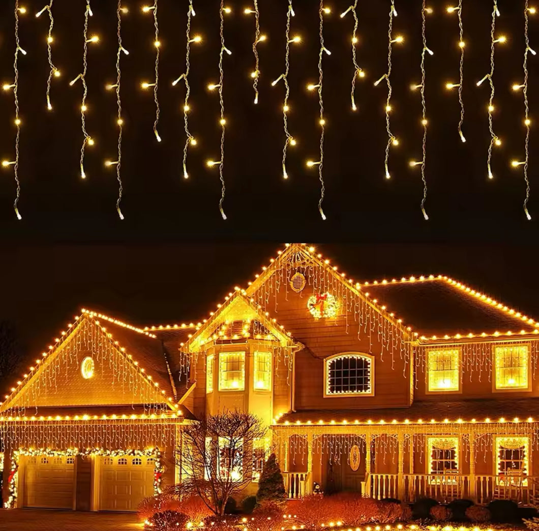 Cascada de luz cálida para adorno navideño MOD 6715-1
