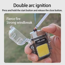 Cargar imagen en el visor de la galería, Encendedor de carga rápida USB a prueba de viento, encendedor de pantalla LED RECARGABLE Y LUZ LED MOD
