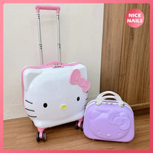 Cargar imagen en el visor de la galería, Maleta kawaii con contraseña y asegurador de cierre
