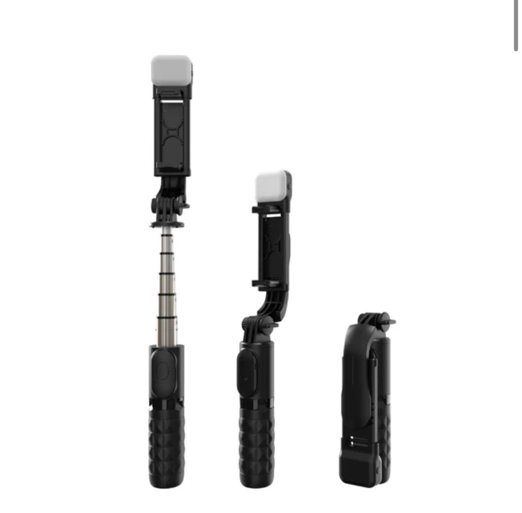 Palo Selfie Trípode Bluetooth Stick Control Remoto Luz 360 MOD Q11S