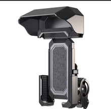 Cargar imagen en el visor de la galería, Soporte para teléfono móvil con cubierta para lluvia, soporte para manillar de bicicleta, resistente a los golpes, para manillar redondo de 18-32mm MOD Z02+ZXC05
