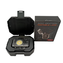 Cargar imagen en el visor de la galería, Encendedor electrico recargable con lámpara / arc ignition portable lamp / d52-2 con estuche MOD ZE-2182
