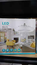 Cargar imagen en el visor de la galería, Ventilador de techo de 30W con luces integradas, iluminación de techo remota E27, dormitorio, sala de estar, interruptor de Control, lámpara para el hogar MOD ZE-2140 25699981
