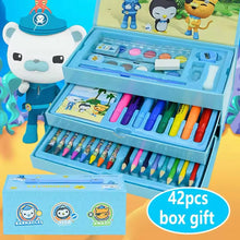 Cargar imagen en el visor de la galería, juego completo de pinceles para niños, conjunto de papelería para estudiantes, pintura de grafiti, herramientas de arte, caja de regalo 54 ART SET
